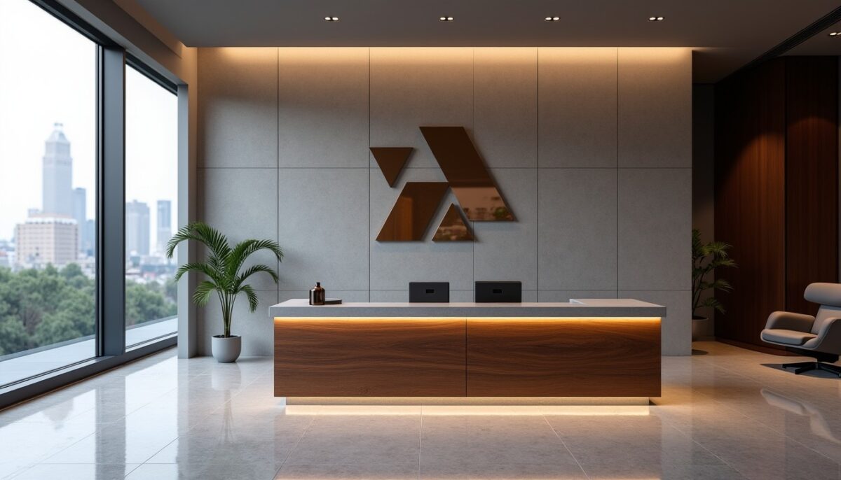 Conception sur mesure de banques d’accueil : transformez l’espace vide en une vitrine unique de l’identité de votre entreprise